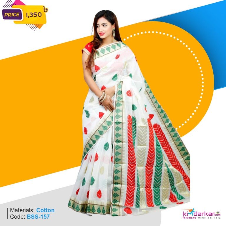 Tangail Cotton Saree (BSS-157)