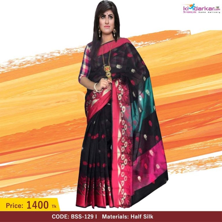 Tangail Half Silk Sharee (BSS-129)