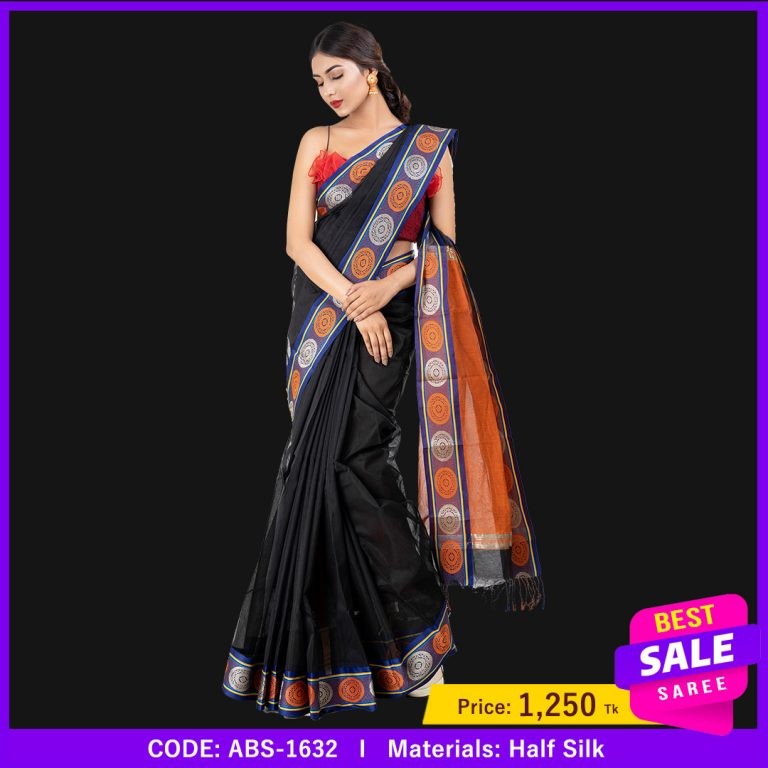 Tangail Half Silk Sharee (ABS-1632)