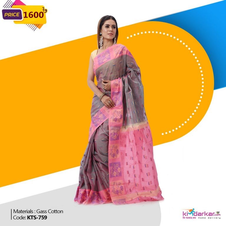 Tangail Gass Cotton Saree (KTS-759)