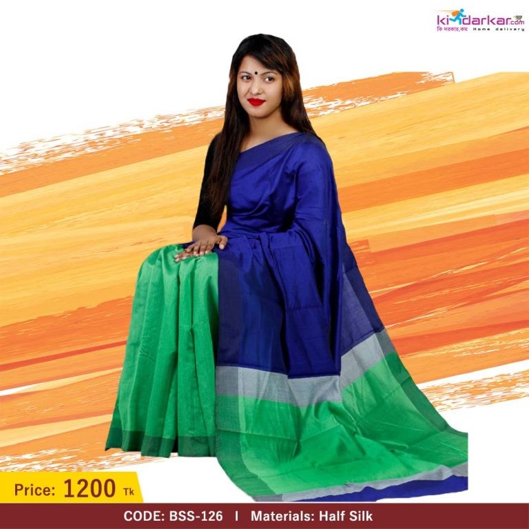 Tangail Half Silk Saree (BSS-126)